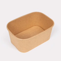 SoOPAK X - Kraft Rectangle Paper Bowls - Pack of 300 | Ideal for Events, Parties, and More!