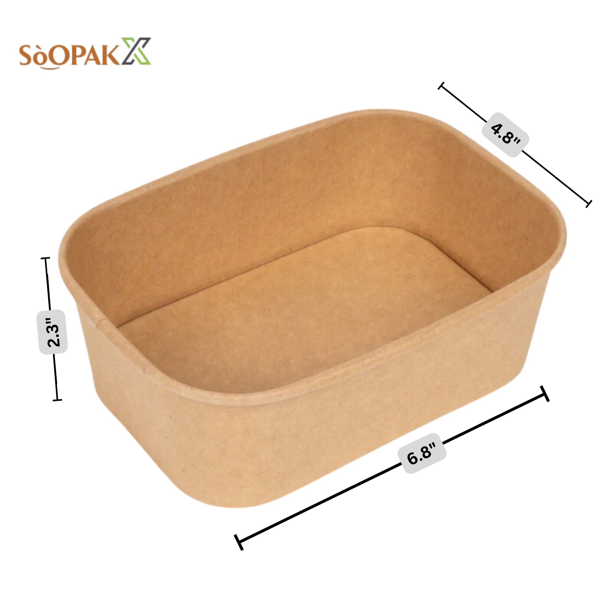 Rectangle Paper Bowls, Ecosmart, sustainable, brown paper, disposable, affordable, Leak resistant, kraft paper, macaroni, salad, bulk pack, frozen treats, shops, diners, restaurants, food trucks, bakeries, Multi-Purpose, high-quality, avoid leaks, spills, pulp, durable, occasion, dinnerware, microwavable, food safe, meal prep, catering supplies, Packaging, takeout, deliveries, customized, sophistication, personalize, freshness, Compostable Fiber, renewable, biodegradable