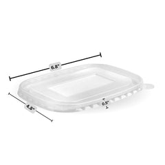 PP Rectangle Lid, avoid leaks, durable, warming, biodegradable, paper flat lids, freshness, takeout, Packaging, easy visibility, food safe, avoid leaks, high-quality, dinnerware, recyclable lids, Ecosmart, sustainable, coffee, tea