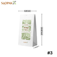 Custom White Paper Bags, biodegradable, freshness, takeout, Packaging, easy visibility, food safe, high-quality, Ecosmart, sustainable, biodegradable, renewable, freshness, personalize, customized, takeout, Packaging, food safe, elegance, strong, resilient, perfect choice, bulk pack, brown paper, recycled fiber, treat bags, retail bags, party favor bags, handled bag, bags with handles, Plain kraft paper gift bags, jewelry