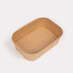 SoOPAK X - Kraft Rectangle Paper Bowls - Pack of 300 | Ideal for Events, Parties, and More!
