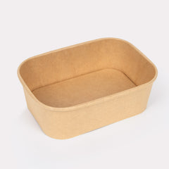 SoOPAK X - Kraft Rectangle Paper Bowls - Pack of 300 | Ideal for Events, Parties, and More!