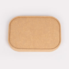 Kraft Paper Rectangle Lid, avoid leaks, durable, warming, biodegradable, paper flat lids, freshness, takeout, Packaging, easy visibility, food safe, avoid leaks, high-quality, dinnerware, recyclable lids, Ecosmart, sustainable, coffee, tea