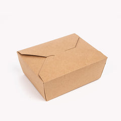 Kraft/White Lunch Box