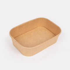 SoOPAK X - Kraft Rectangle Paper Bowls - Pack of 300 | Ideal for Events, Parties, and More!