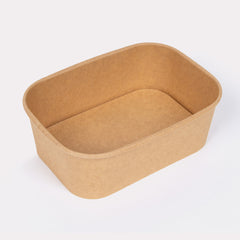 SoOPAK X - Kraft Rectangle Paper Bowls - Pack of 300 | Ideal for Events, Parties, and More!