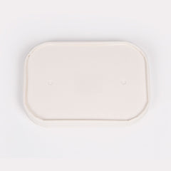 White Paper Rectangle Lid, avoid leaks, durable, warming, biodegradable, paper flat lids, freshness, takeout, Packaging, easy visibility, food safe, avoid leaks, high-quality, dinnerware, recyclable lids, Ecosmart, sustainable, coffee, tea
