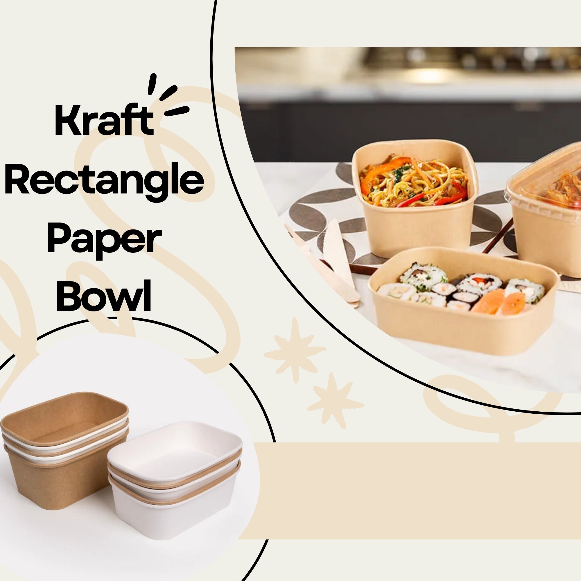 Rectangle Paper Bowls, Ecosmart, sustainable, brown paper, disposable, affordable, Leak resistant, kraft paper, macaroni, salad, bulk pack, frozen treats, shops, diners, restaurants, food trucks, bakeries, Multi-Purpose, high-quality, avoid leaks, spills, pulp, durable, occasion, dinnerware, microwavable, food safe, meal prep, catering supplies, Packaging, takeout, deliveries, customized, sophistication, personalize, freshness, Compostable Fiber, renewable, biodegradable