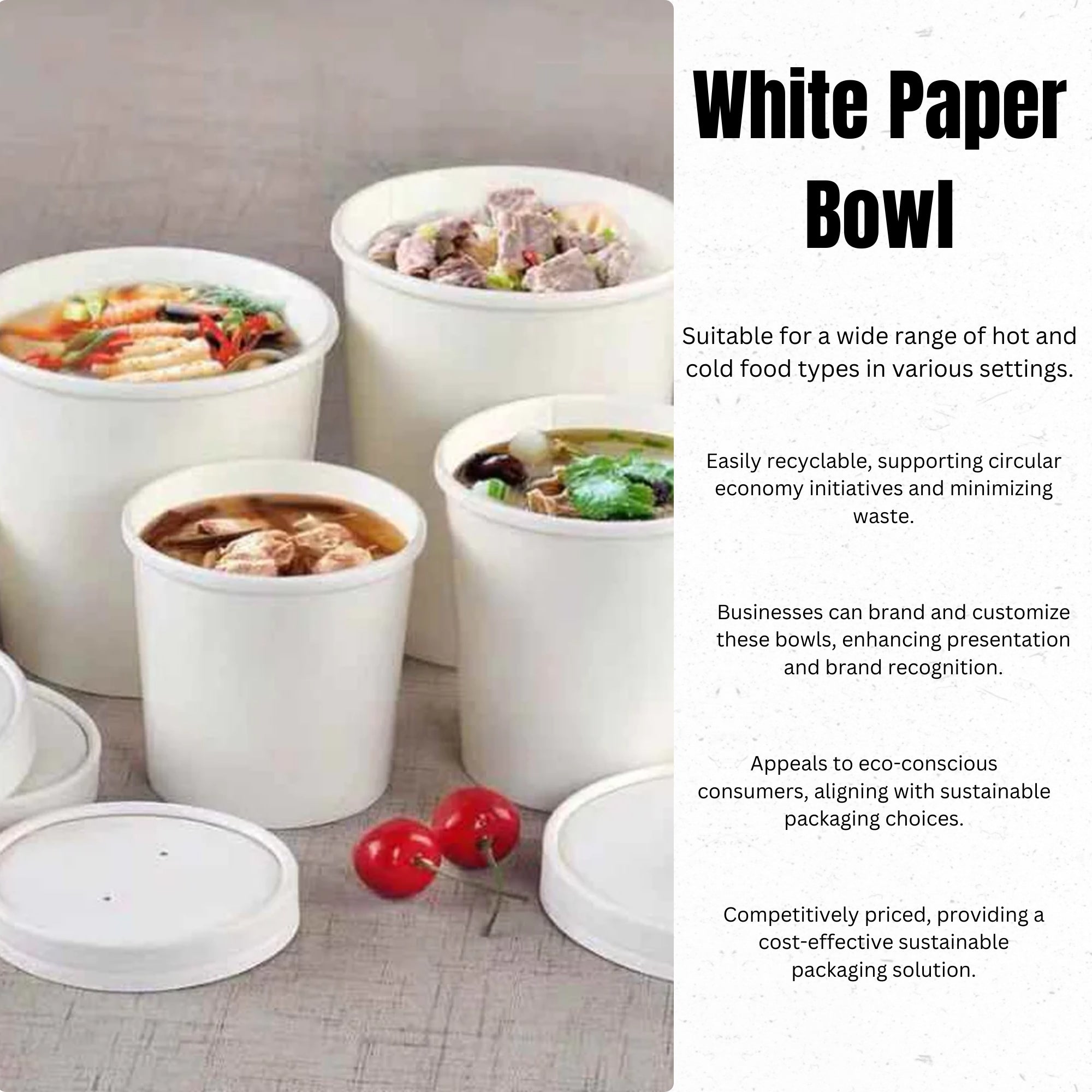 White Paper Bowl, avoid leaks, durable, warming, biodegradable, freshness, takeout, Packaging, easy visibility, food safe, avoid leaks, high-quality, dinnerware, Ecosmart, sustainable, coffee, tea, epitomize, biodegradable, renewable, hot chocolate, morning coffee, double-walled cups, freshness, personalize, customized, takeout, Packaging, avoid spills, food safe, microwavable, elegance, dinnerware, strong, resilient, avoid leaks, restaurants, perfect choice, bulk pack, party cups, Leak Resistant